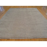 Brown Modern Hand-loomed Rayon from Bamboo Silk Oriental Area Rug (8'9 x 11'7)