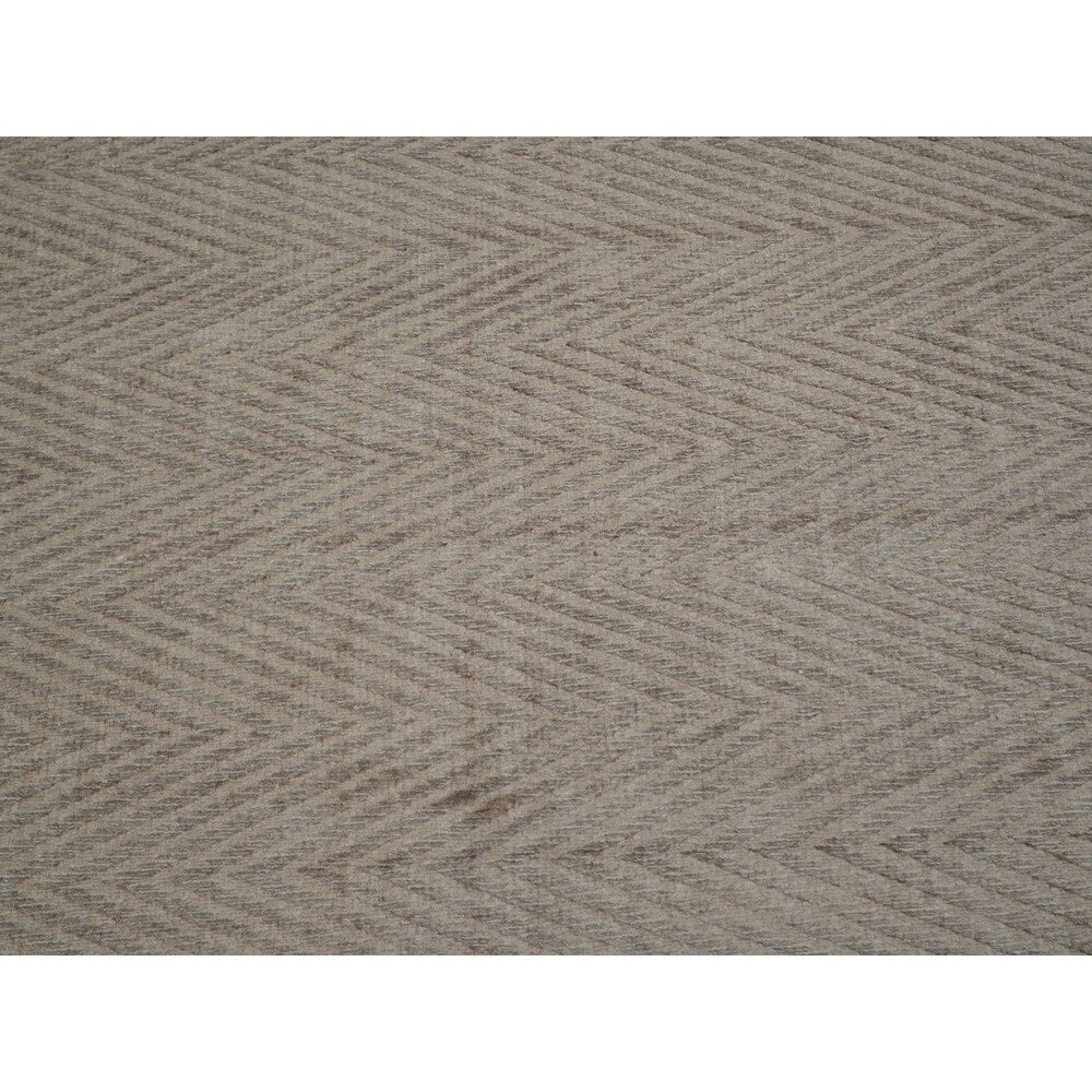 Brown Modern Hand-loomed Rayon from Bamboo Silk Oriental Area Rug (8'9 x 11'7)