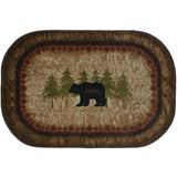 Cozy Cabin Birch Bear Washable Accent Rug