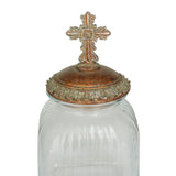 Brown Polystone Traditional Decorative Jars ( Set of 3) - S/3 15", 13", 11"H