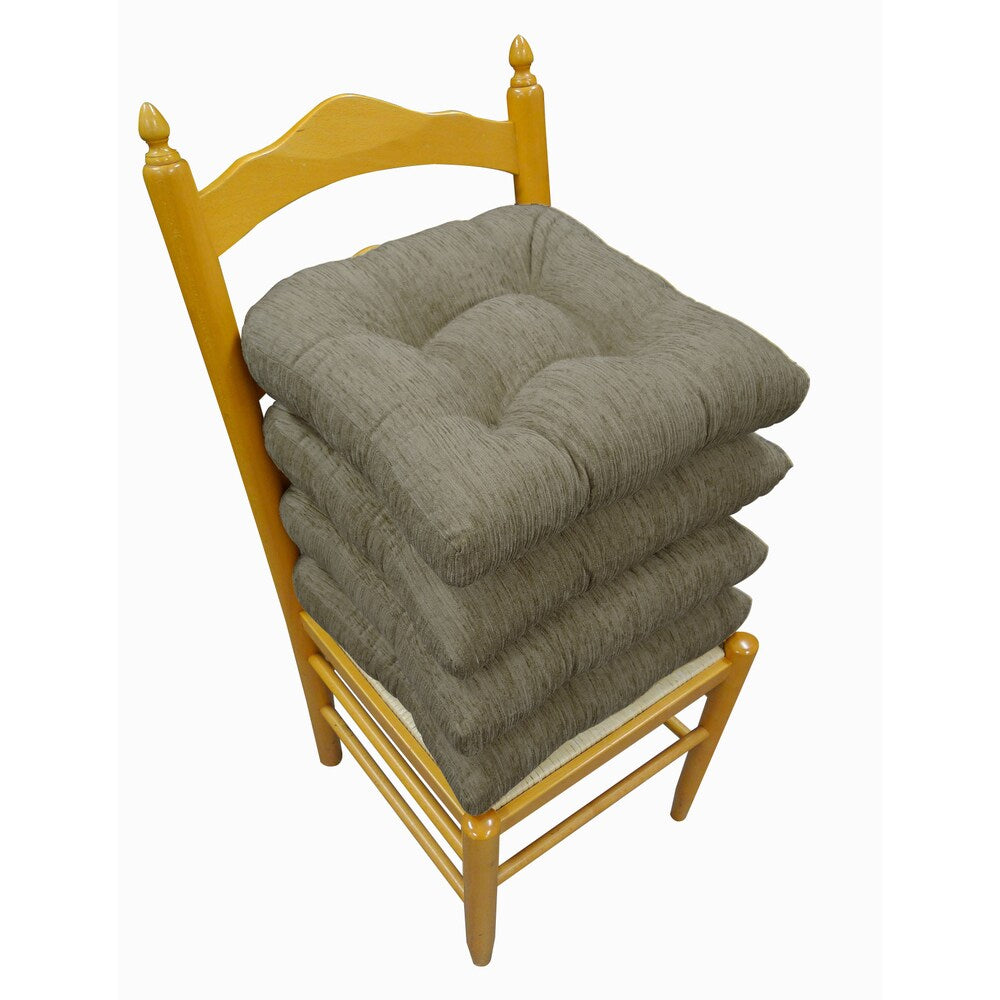 Elegance Chenille Non-slip Chair Pads (Set of 4)