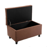 Brown Storage Ottoman