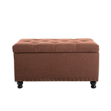 Brown Storage Ottoman