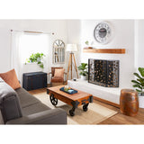 Brown Teak Industrial Floor Lamp 77 x 37 x 37 - 37 x 37 x 77 Round