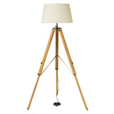 Brown Teak Industrial Floor Lamp 77 x 37 x 37 - 37 x 37 x 77 Round