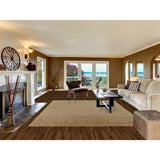 Brown Tribal Gabbeh Area Rug Hand-Knotted Wool Carpet - 8'2"x 9'8"