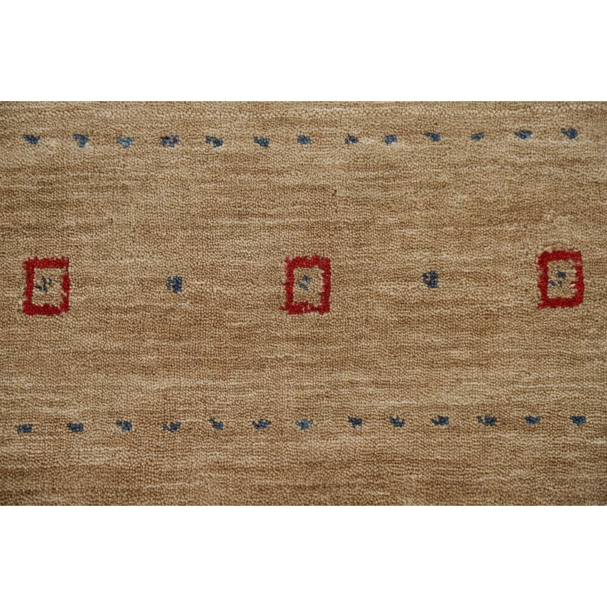 Brown Tribal Gabbeh Area Rug Hand-Knotted Wool Carpet - 8'2"x 9'8"