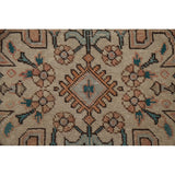 Brown Vintage Tabriz Persian Area Rug Hand-Knotted Wool Carpet - 9'7" x 12'10"