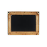 Brown Wooden Nautical Rope Accented Mirror