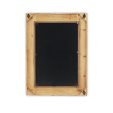 Brown Wooden Nautical Rope Accented Mirror