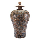 Brown, Ceramic, Temple Jar