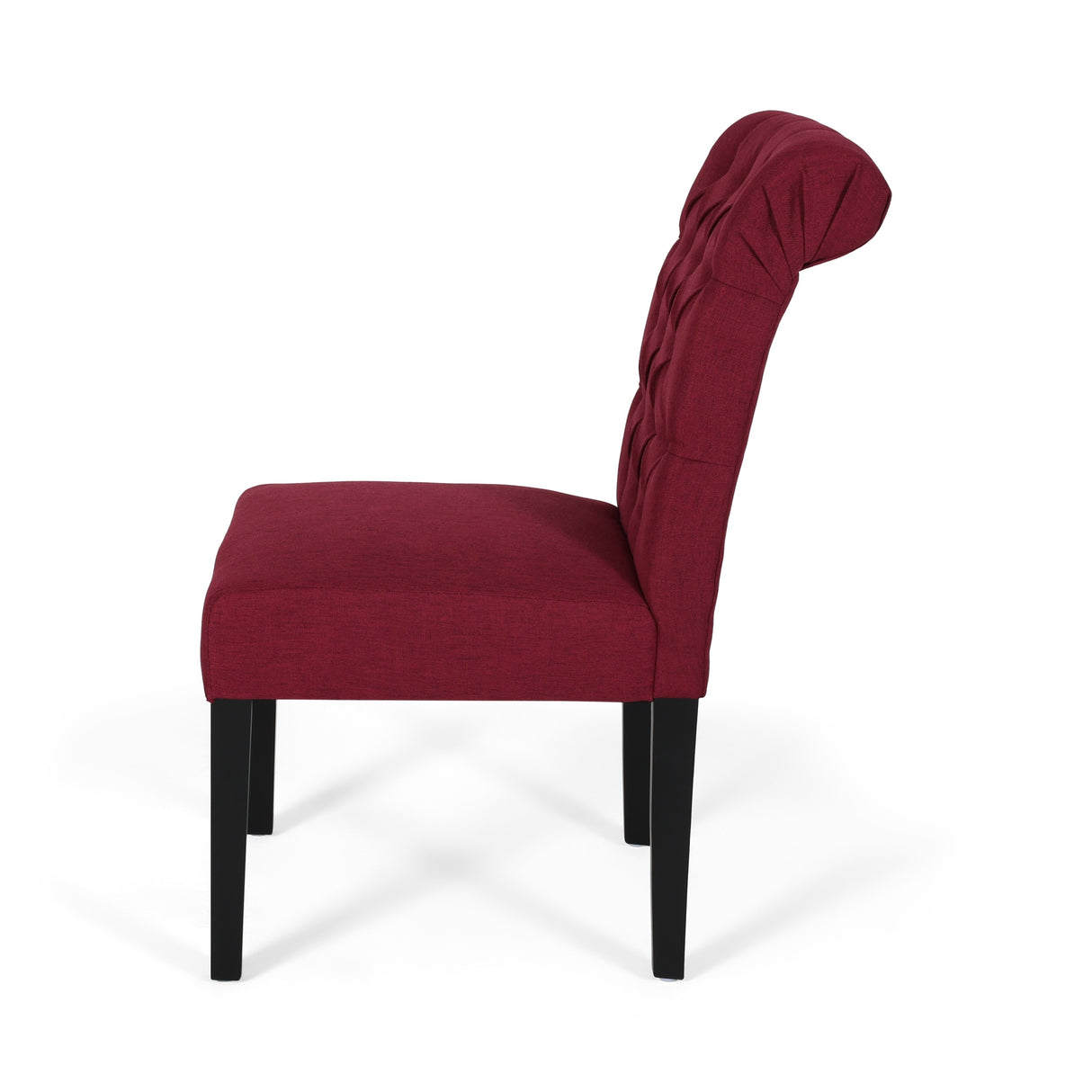 Broxton Tufted Rolltop Dining Chairs (Set of 2) by Christopher Knight Home