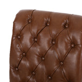Broxton Tufted Rolltop Dining Chairs (Set of 2) by Christopher Knight Home