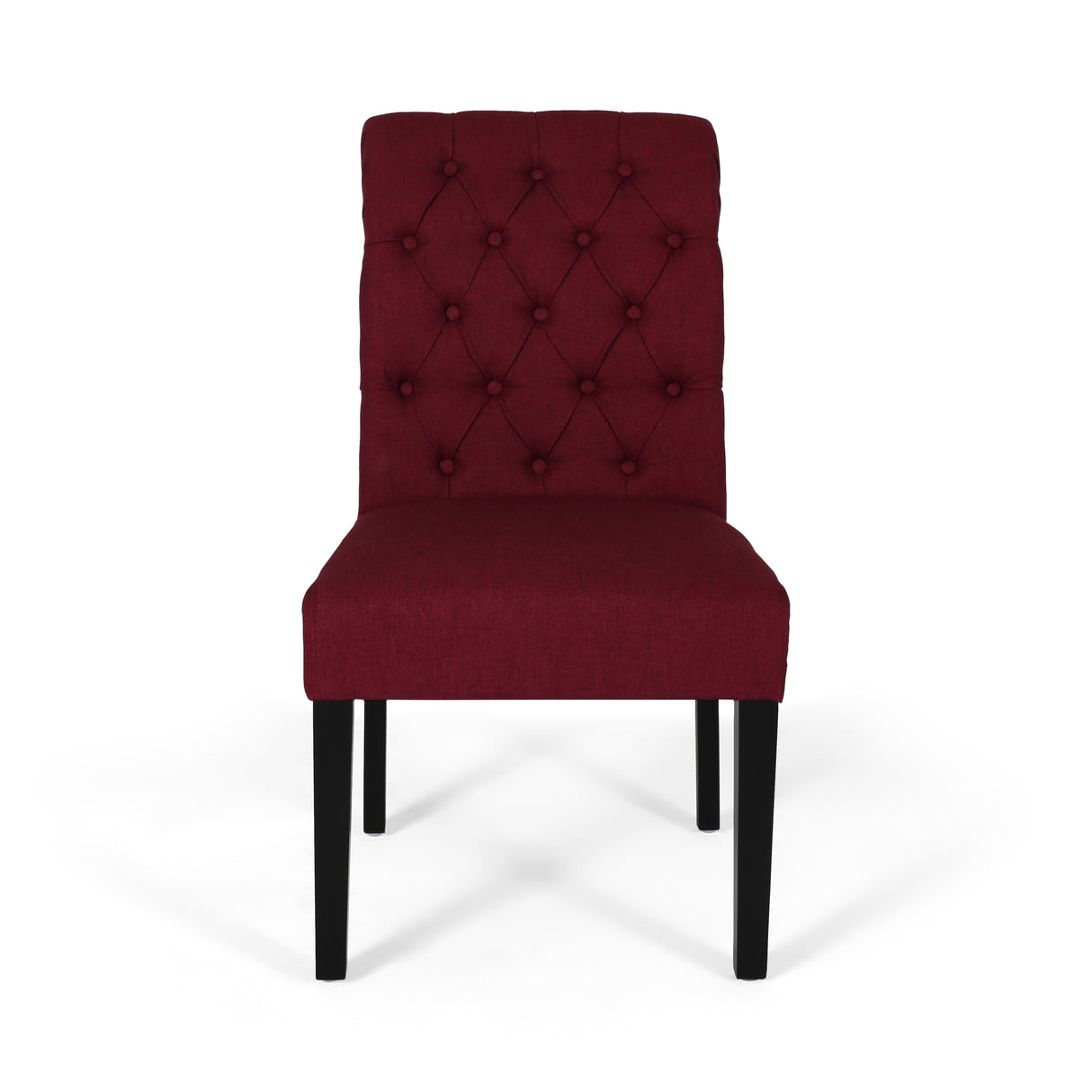 Broxton Tufted Rolltop Dining Chairs (Set of 2) by Christopher Knight Home