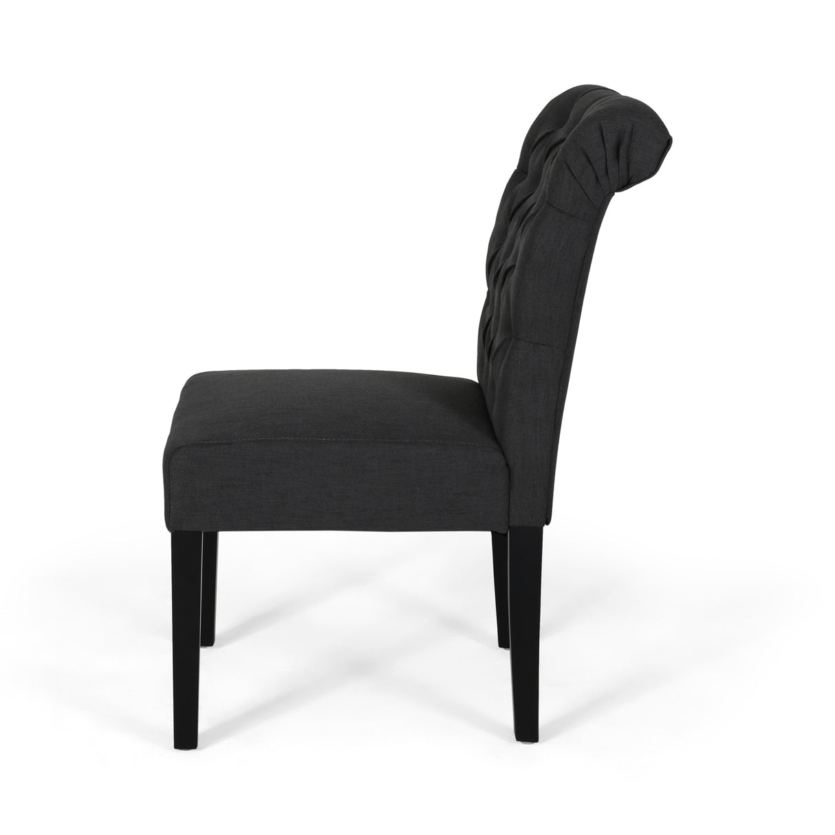 Broxton Tufted Rolltop Dining Chairs (Set of 2) by Christopher Knight Home