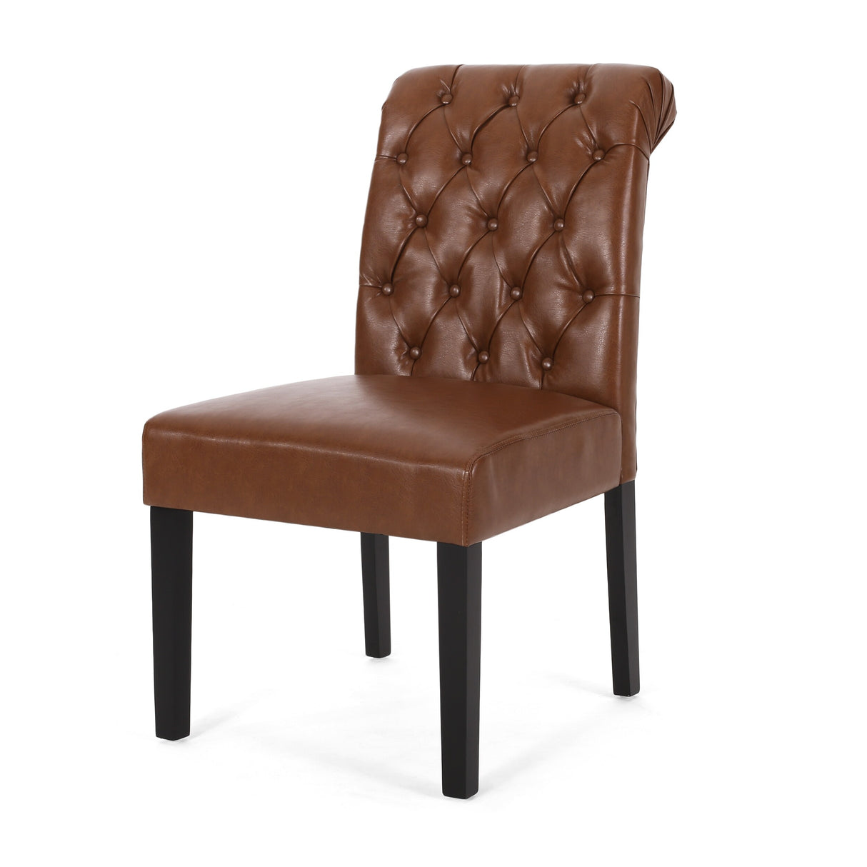 Broxton Tufted Rolltop Dining Chairs (Set of 2) by Christopher Knight Home