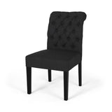 Broxton Tufted Rolltop Dining Chairs (Set of 2) by Christopher Knight Home