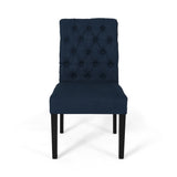 Broxton Tufted Rolltop Dining Chairs (Set of 2) by Christopher Knight Home