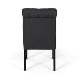 Broxton Tufted Rolltop Dining Chairs (Set of 2) by Christopher Knight Home