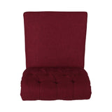 Broxton Tufted Rolltop Dining Chairs (Set of 2) by Christopher Knight Home