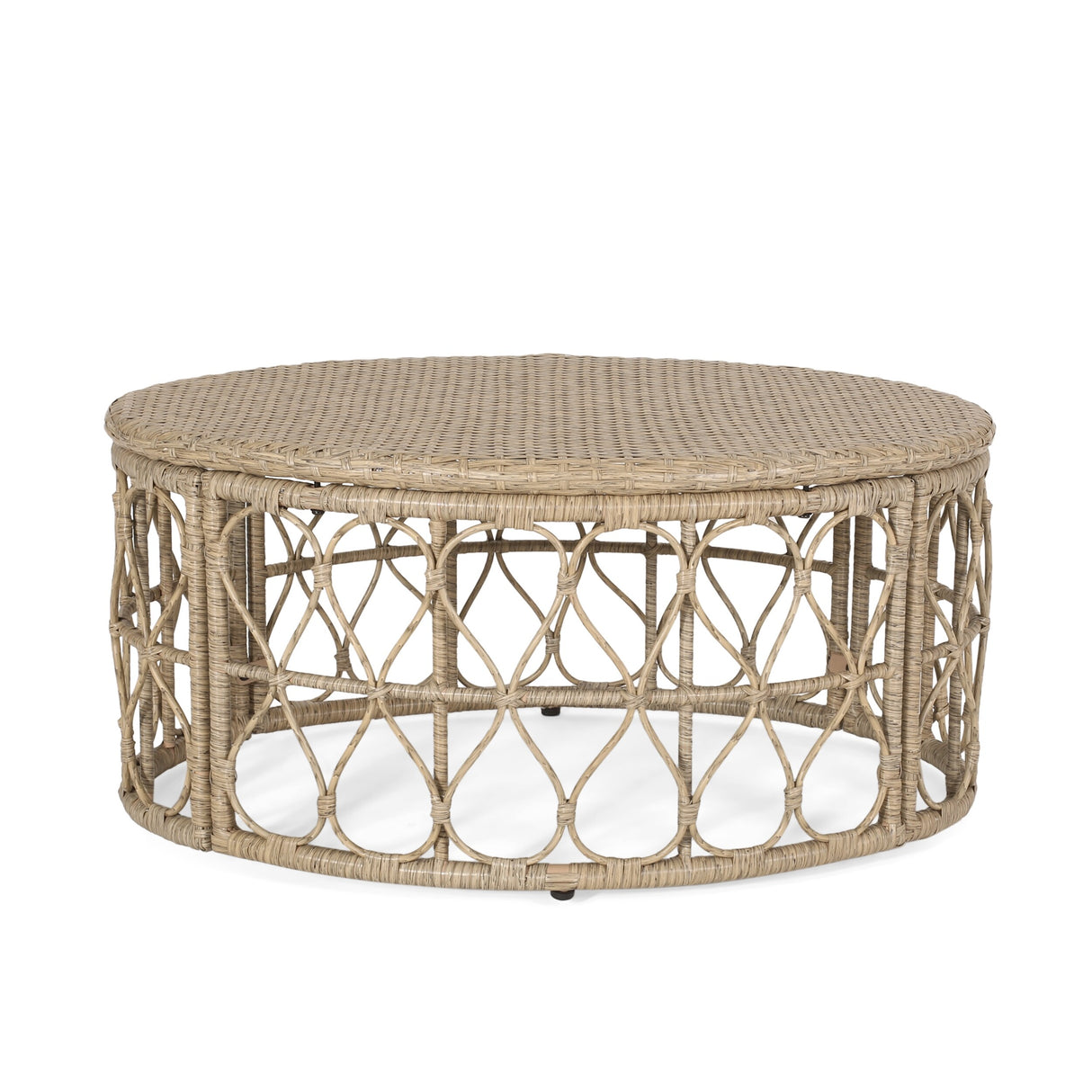 Bruce Outdoor Outdoor Wicker 4 Seater Chat Set with Cushions by Christopher Knight Home