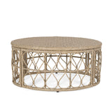 Bruce Outdoor Outdoor Wicker 4 Seater Chat Set with Cushions by Christopher Knight Home