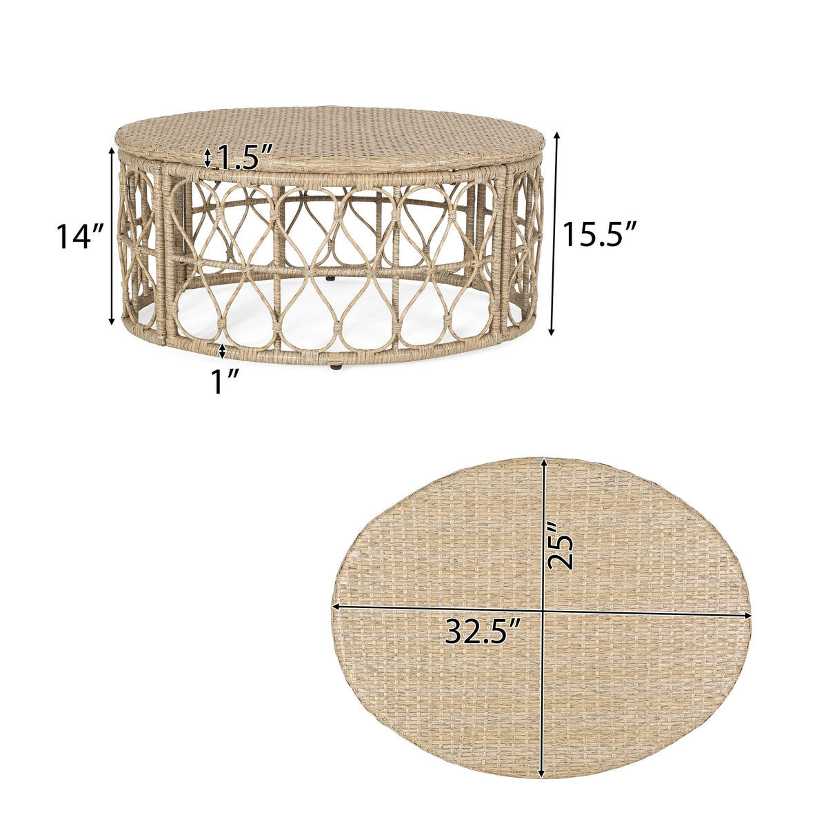 Bruce Outdoor Outdoor Wicker 4 Seater Chat Set with Cushions by Christopher Knight Home
