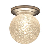 Bruck Lighting Dazzle I Matte Chrome 1-light Low-voltage Ceiling Mount with Clear Glass Shade