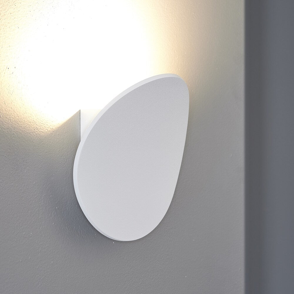 Bruck Lighting Lunaro 1-light Textured White Wall Sconce