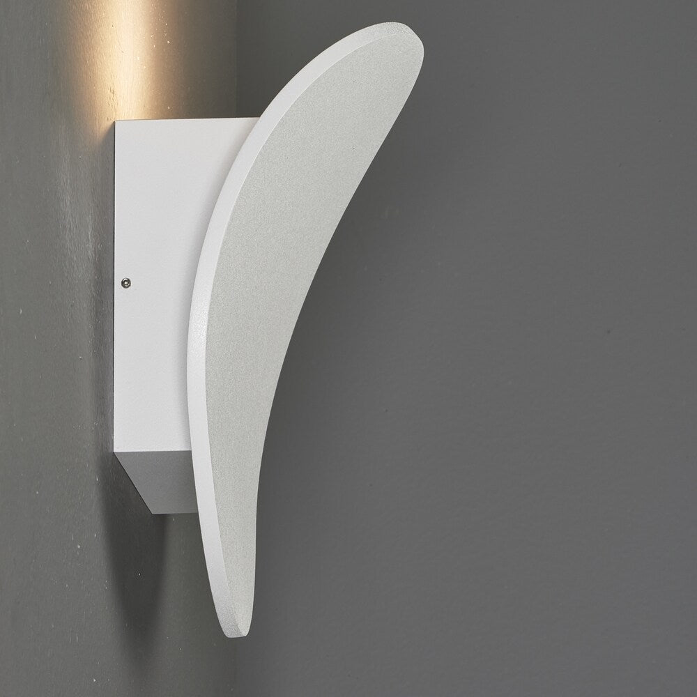 Bruck Lighting Lunaro 1-light Textured White Wall Sconce