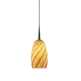 Bruck Lighting Mini Circo 1-light Low Voltage 4-inch Canopy Matte Chrome Pendant with Sea Shell Glass Shade