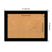 Brushed Framed Natural Corkboard Bulletin Board