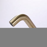 Brushed Gold Brass Single-Handle Wall Mounted Bathroom Faucet - 7'6" x 9'6"