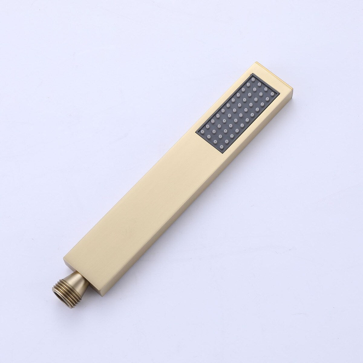 Brushed Gold Square Double Handle Bathroom Shower Set with Balance Valve