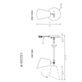 C Cattleya 1-Light Brushed Nickel Dimmable Adjustable Swing Arm Wall Sconce Indoor Wall Light