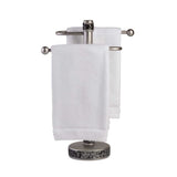 Creative Scents Brushed Nickel Silver Countertop Fingertip Towel Stand