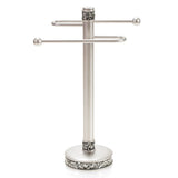 Creative Scents Brushed Nickel Silver Countertop Fingertip Towel Stand