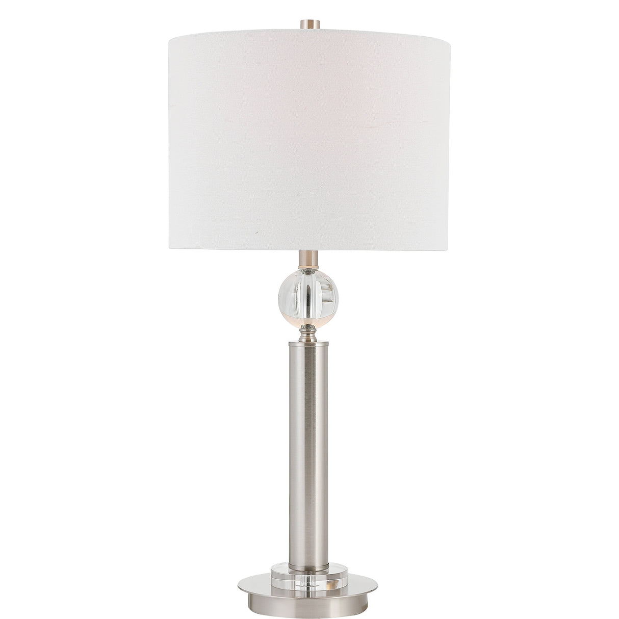 Brushed nickel 1-light Table Lamp