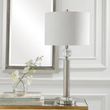 Brushed nickel 1-light Table Lamp