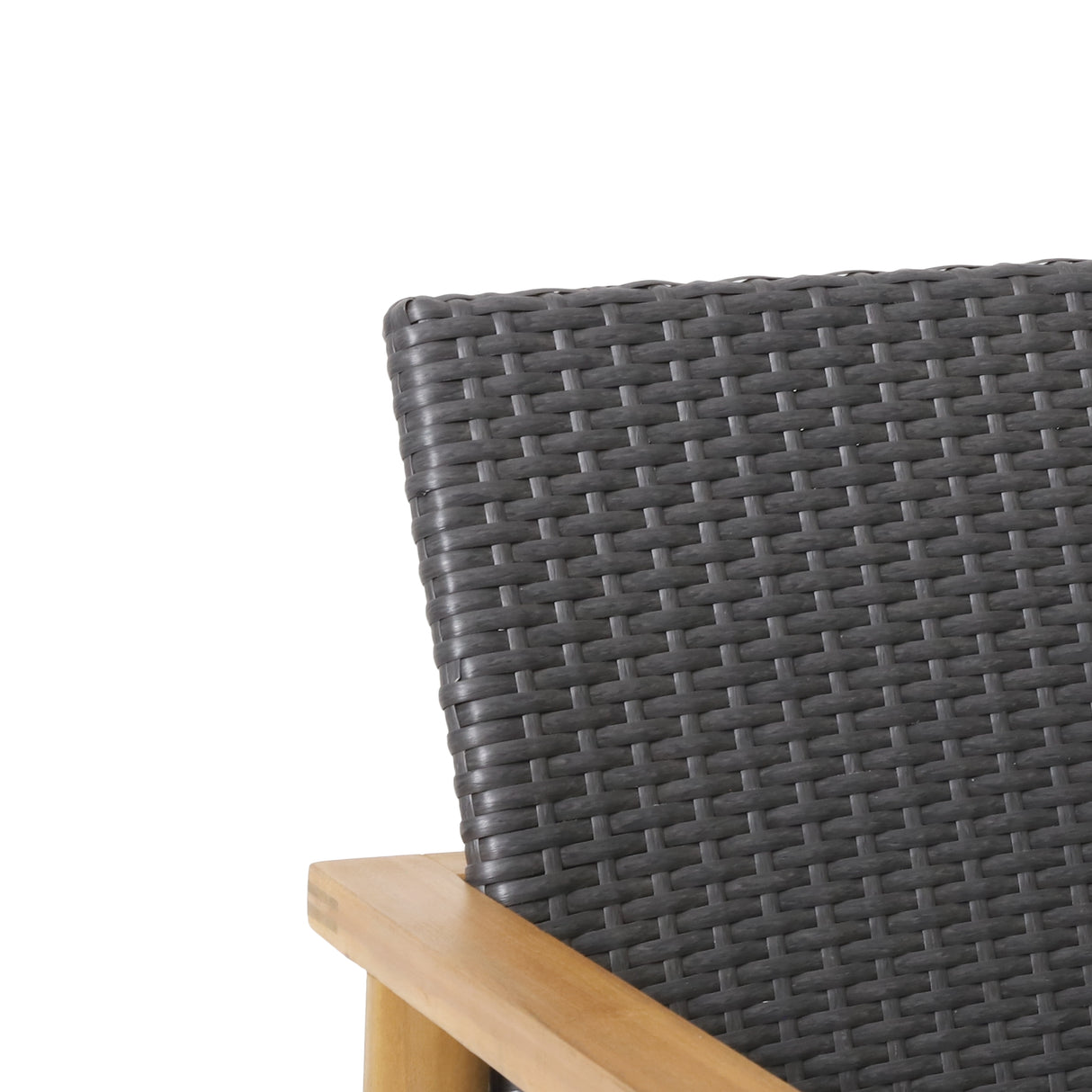 Bryan Outdoor Wicker and Acacia Wood Loveseat by Christopher Knight Home