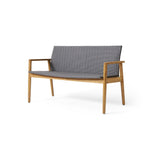 Bryan Outdoor Wicker and Acacia Wood Loveseat by Christopher Knight Home