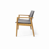 Bryan Outdoor Wicker and Acacia Wood Loveseat by Christopher Knight Home