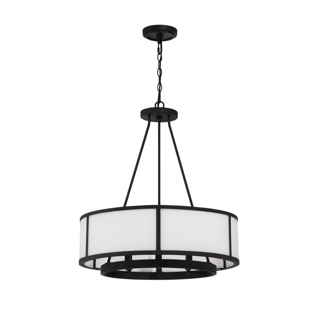 Bryant 6 Light Black Forged Chandelier - 24''W x 27.75''H