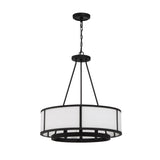 Bryant 6 Light Black Forged Chandelier - 24''W x 27.75''H