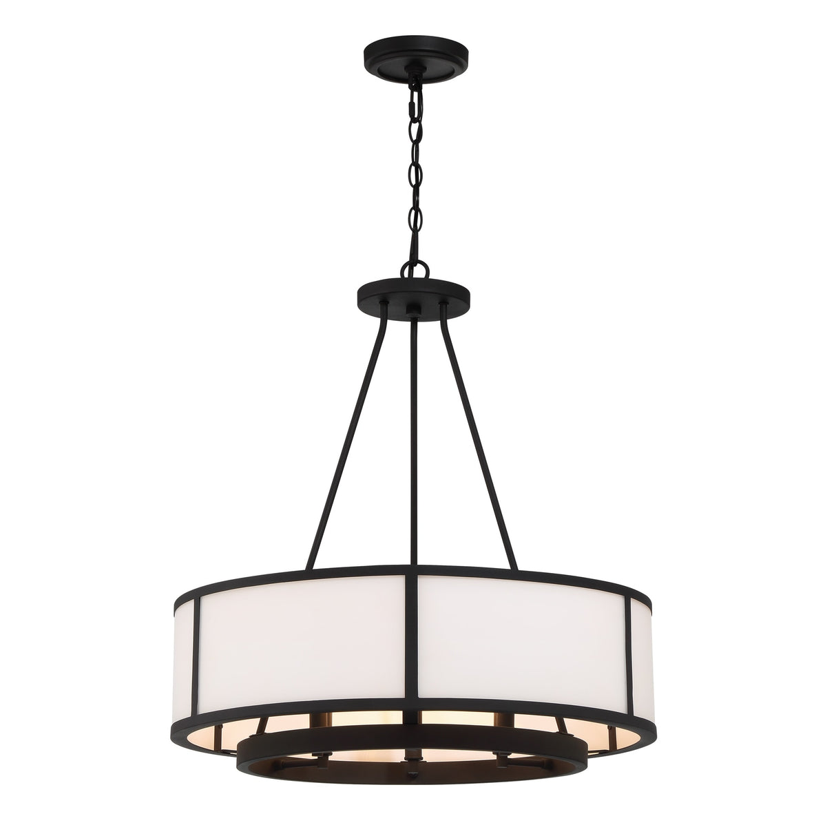 Bryant 6 Light Black Forged Chandelier - 24''W x 27.75''H