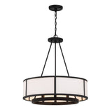Bryant 6 Light Black Forged Chandelier - 24''W x 27.75''H