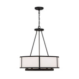 Bryant 6 Light Black Forged Chandelier - 24''W x 27.75''H
