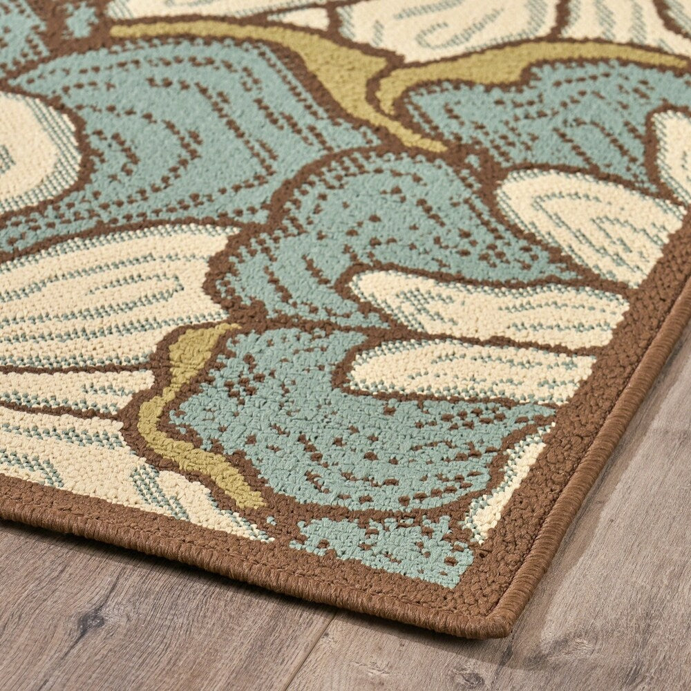 Brynn Indoor Floral Area Rug by Christopher Knight Home - 5'3 X 7'6