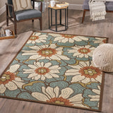 Brynn Indoor Floral Area Rug by Christopher Knight Home - 5'3 X 7'6