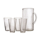 Bubble Glass Set/4- ST - CLEAR